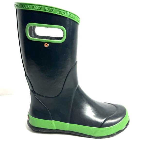 Bogs Rain Boot Solid Navy Size 4 M Big Kid - Picture 1 of 6